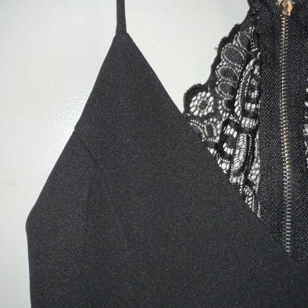 Mind Code black lack back romper - Picture 4 of 12